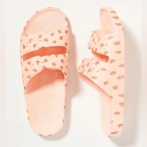 Freedom Moses x Jillian Harris Colab Strawberry Pink Slides